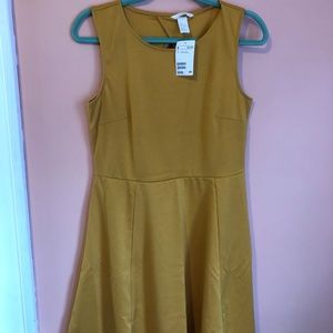 HM Yellow Swing Dress L